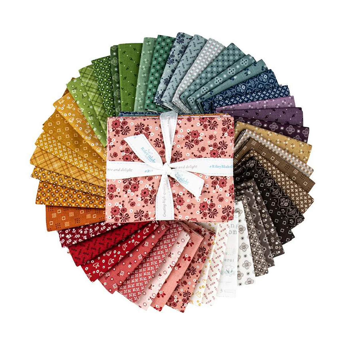Fabric, CALICO by Lori Holt - FAT QUARTER BUNDLE - Image 2