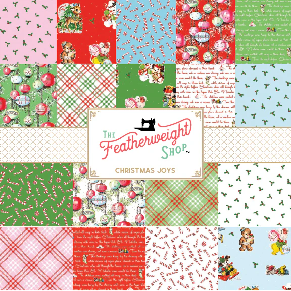 Fabric, Christmas Joys - FAT QUARTER BUNDLE - Image 3