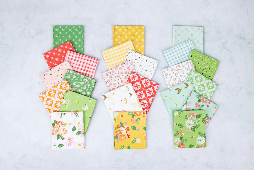 Fabric, Clover Farm by Burlap & Blossom - FAT QUARTER BUNDLE - Image 2