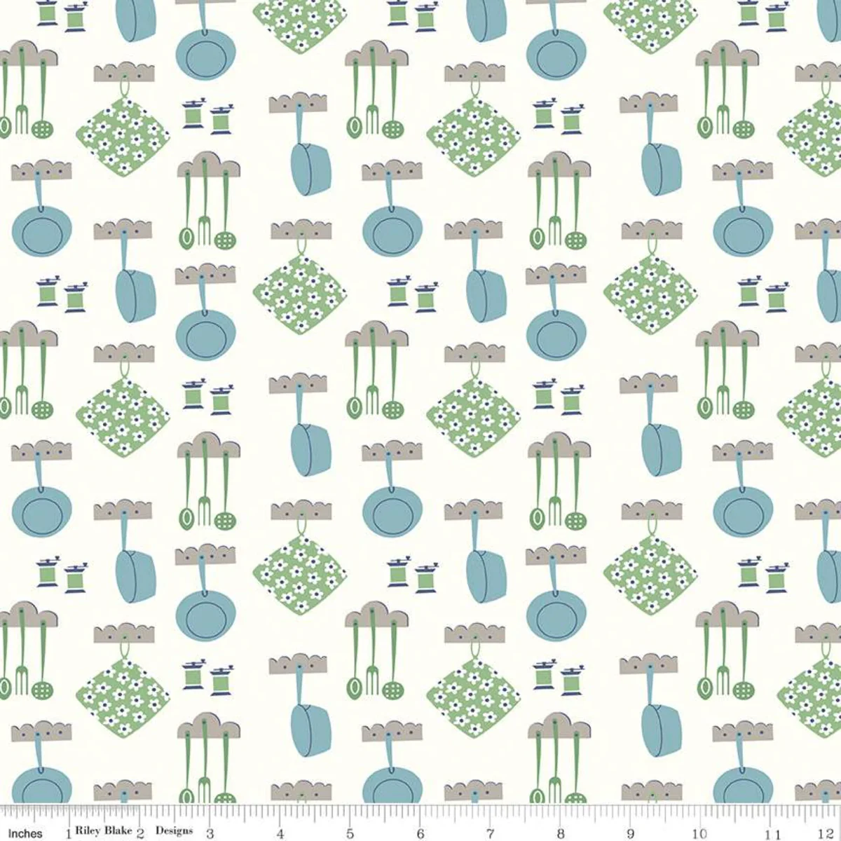 Fabric, Cook Book by Lori Holt DINNER COTTAGE (by the yard)