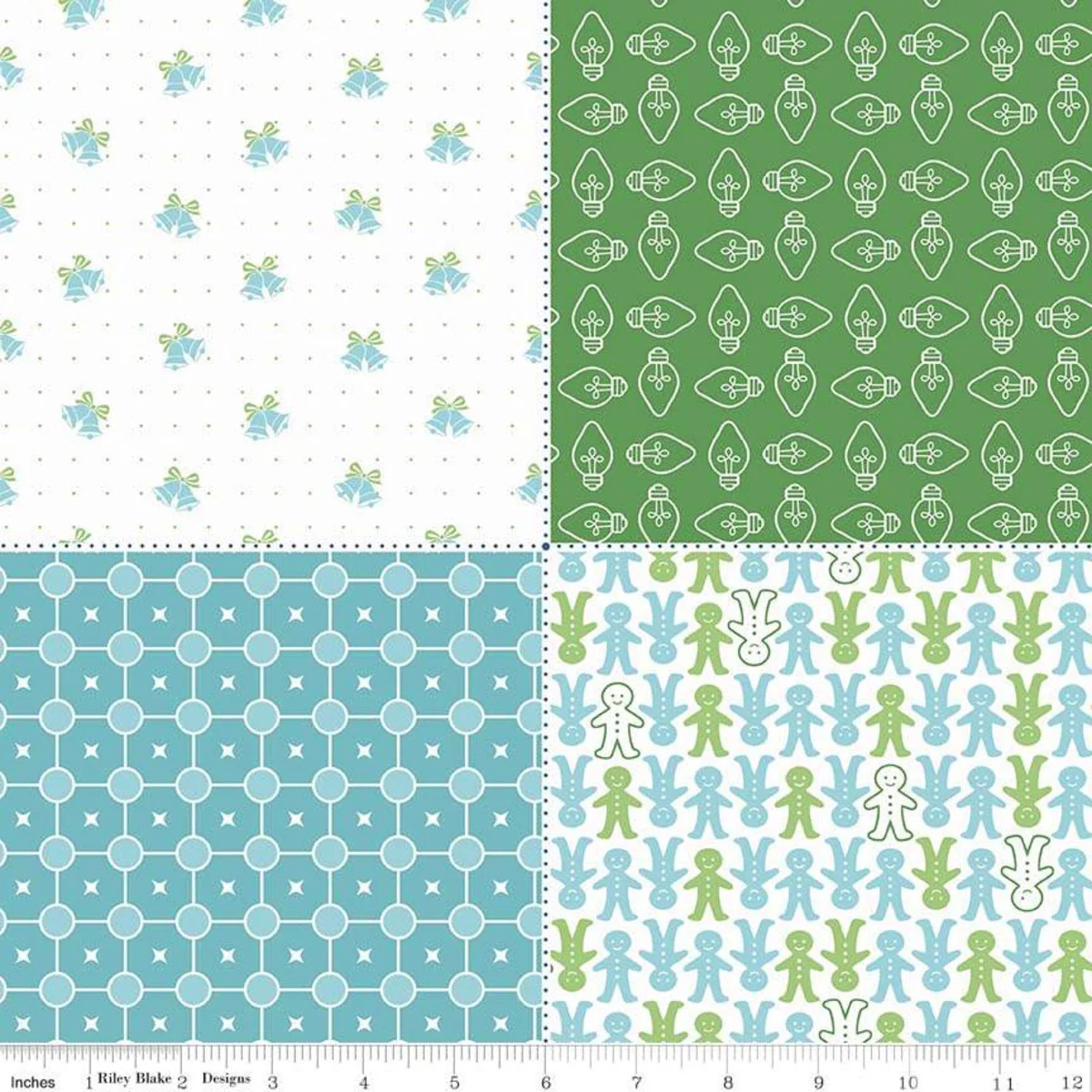 Fabric, Cozy Vintage Christmas FAT QUARTER Bundle + PANELS by Lori Holt - Image 5