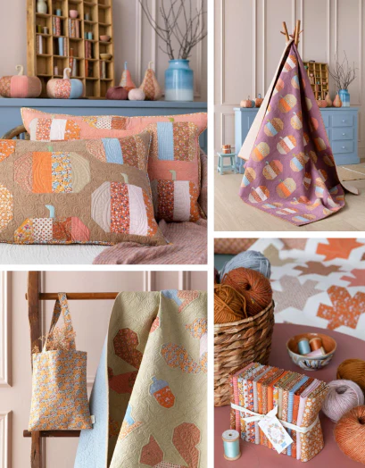 Fabric, Creating Memories AUTUMN, THANKSGIVING by Tilda - FAT QUARTER BUNDLE - Image 14