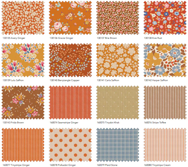 Fabric, Creating Memories AUTUMN, THANKSGIVING by Tilda - FAT QUARTER BUNDLE - Image 3