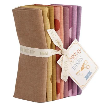 Fabric, Creating Memories Seasonal CHAMBRAY AUTUMN HUES by Tilda - FAT QUARTER BUNDLE