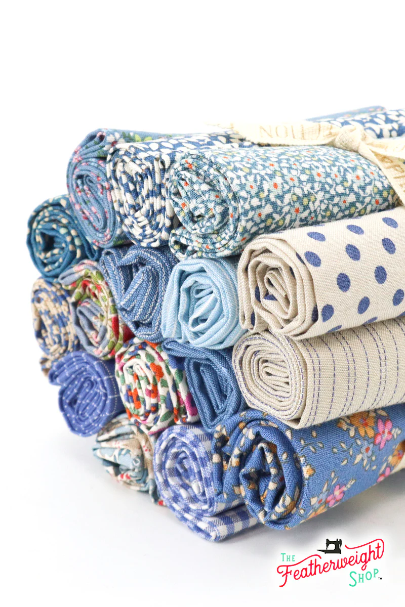 Fabric, Creating Memories SUMMER & OCEAN BLUES by Tilda - Fat EIGHTH Bundle - Image 3