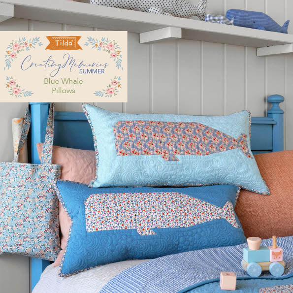 Fabric, Creating Memories SUMMER & OCEAN BLUES by Tilda - Fat EIGHTH Bundle - Image 7