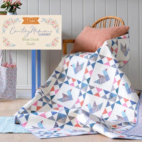 Fabric, Creating Memories SUMMER & OCEAN BLUES by Tilda - Fat EIGHTH Bundle - Image 8