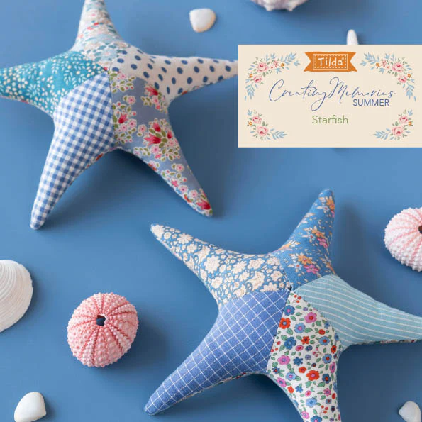 Fabric, Creating Memories SUMMER & OCEAN BLUES by Tilda - Fat EIGHTH Bundle - Image 10
