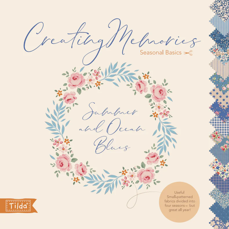 Fabric, Creating Memories SUMMER & OCEAN BLUES by Tilda - Fat EIGHTH Bundle - Image 33
