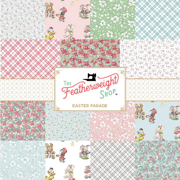 Fabric, Easter Parade by Lindsay Wilkes  -  FLOWERS SKY (by the yard) - Image 2