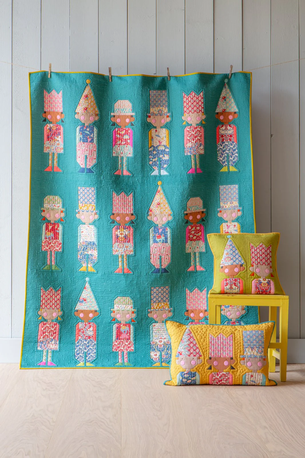 Fabric, Jubilee by Tilda - FAT QUARTER BUNDLE (MUSTARD YELLOW & PINK, 5 Prints) - Image 16