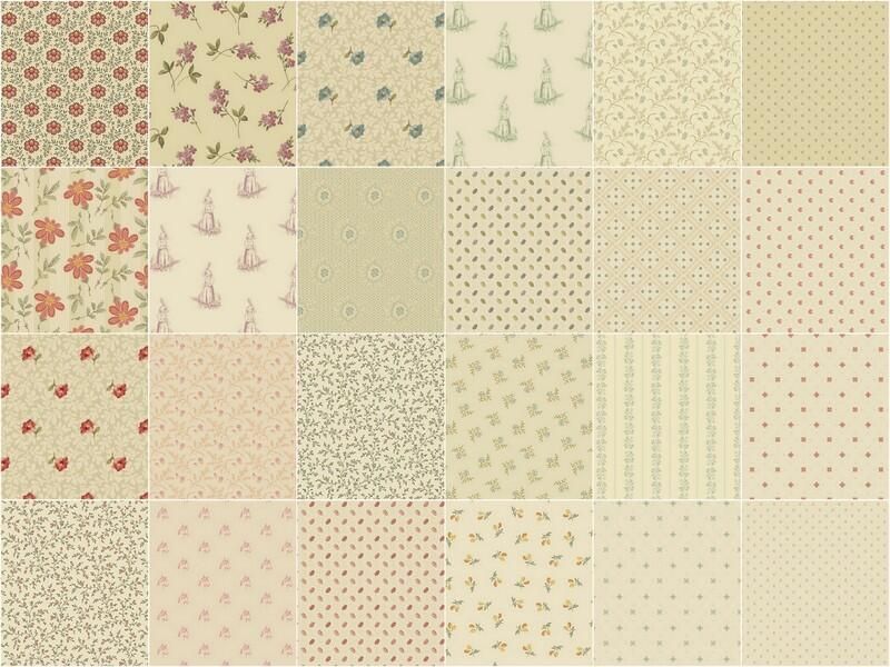 Fabric, Laundry Line by Laundry Basket Quilts - FAT QUARTER BUNDLE - Image 4