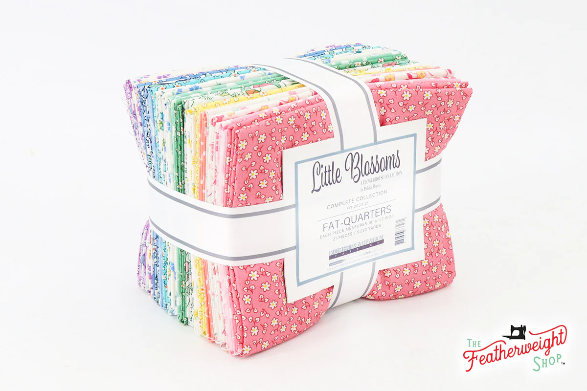 Fabric, Little Blossoms 1930's Flowerhouse Collection - FAT QUARTER BUNDLE - Image 2