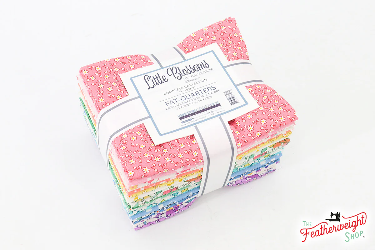Fabric, Little Blossoms 1930's Flowerhouse Collection - FAT QUARTER BUNDLE - Image 4