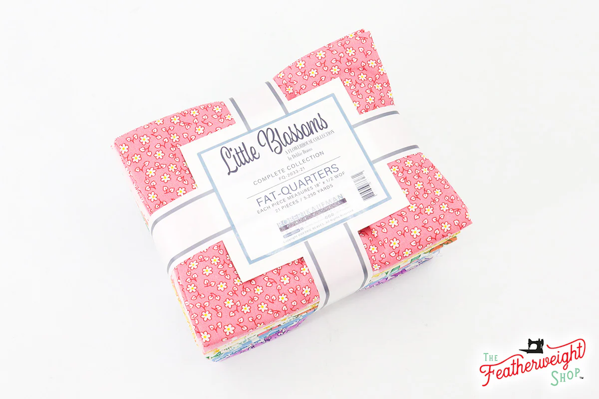 Fabric, Little Blossoms 1930's Flowerhouse Collection - FAT QUARTER BUNDLE - Image 5