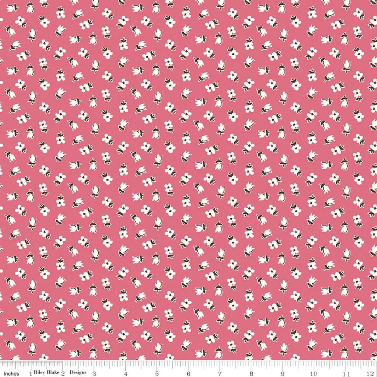 Fabric, Prairie by Lori Holt - CALICO TEA ROSE (by the yard)