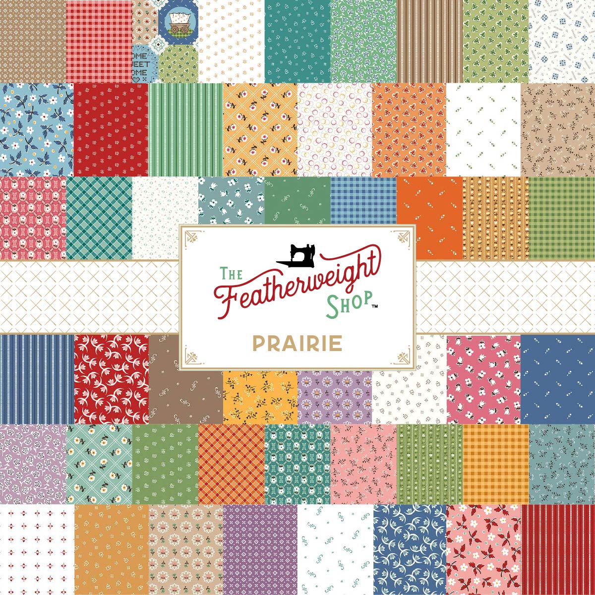 Fabric, Prairie by Lori Holt MERCANTILE CIDER (by the yard) - Image 2
