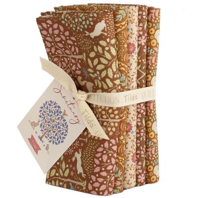Fabric, Sanctuary Caramel and Ochre by Tilda - FAT QUARTER BUNDLE - Image 2
