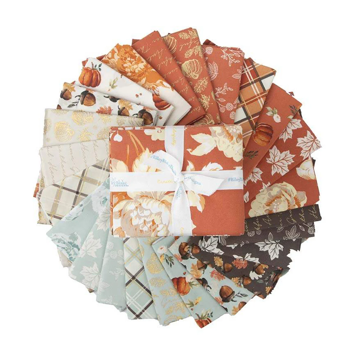 Fabric, Shades of Autumn by My Mind's Eye - FAT QUARTER BUNDLE