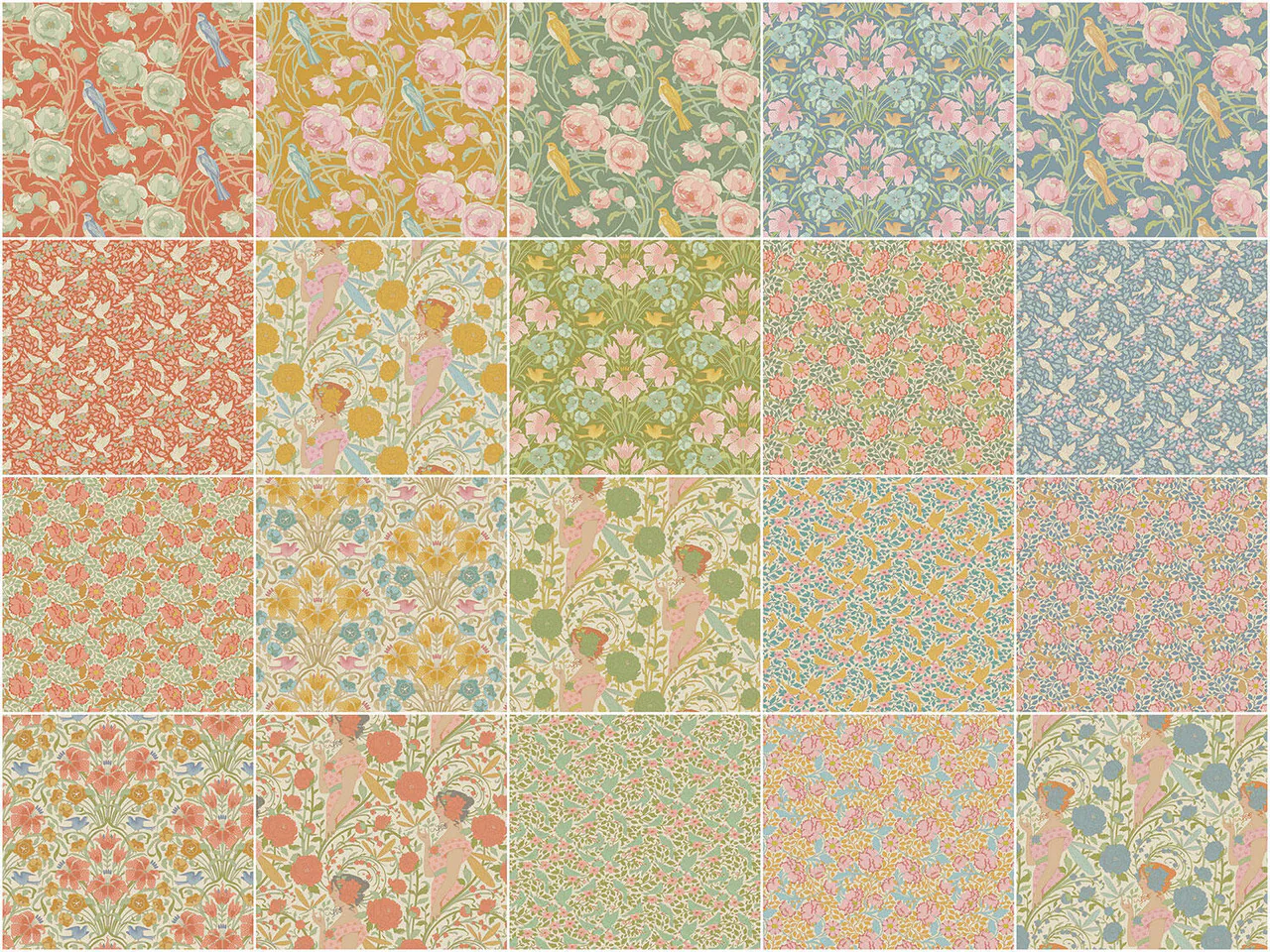 Fabric, Songbird by Tilda - Fat EIGHTH Bundle - 20 pieces - Image 2