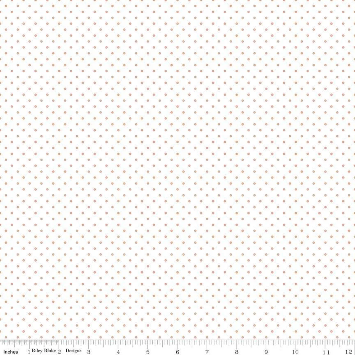 Fabric, SWISS DOT ROSE GOLD SPARKLE ON WHITE BASIC by Riley Blake (by the yard)