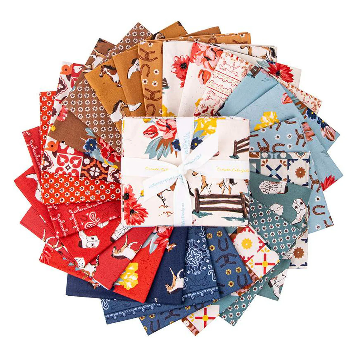 Fabric, WILD ROSE by Riley Blake Designs - FAT QUARTER BUNDLE