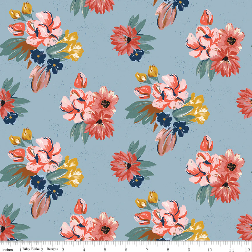 Fabric, WILD ROSE by Riley Blake Designs - FAT QUARTER BUNDLE - Image 6