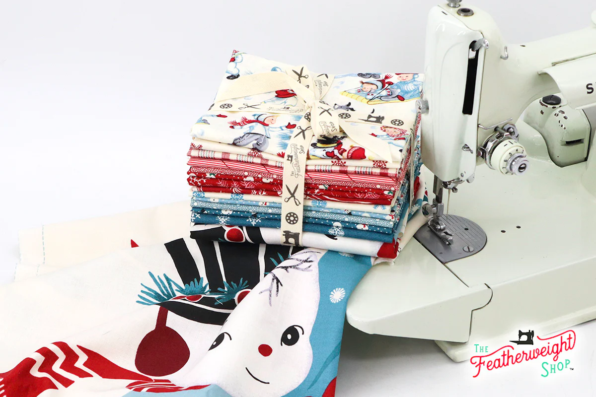 Fabric, Winter in Snowtown by Buttermilk Basin - FAT QUARTER BUNDLE + PANEL - Image 23
