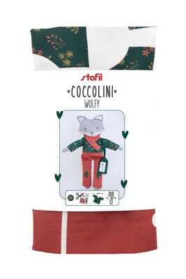 Fabric, Wolfy Coccolini ~ Cut & Sew Toy PANEL - Image 2