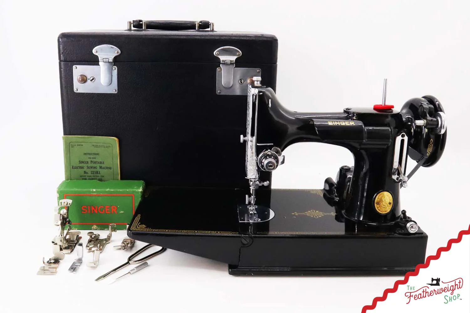 Featherweight 221K Sewing Machine, EE5747** - 1948 - Image 2