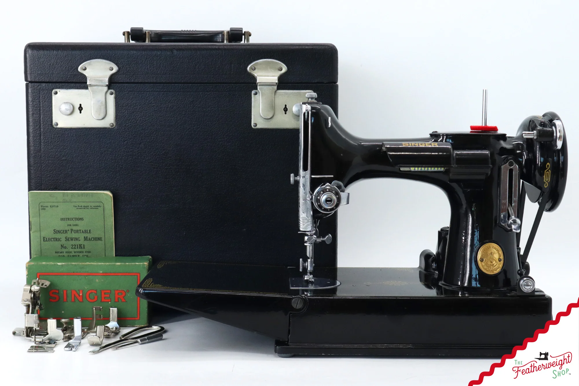 Featherweight 221K Sewing Machine, EF568*** - 1949 - Image 2