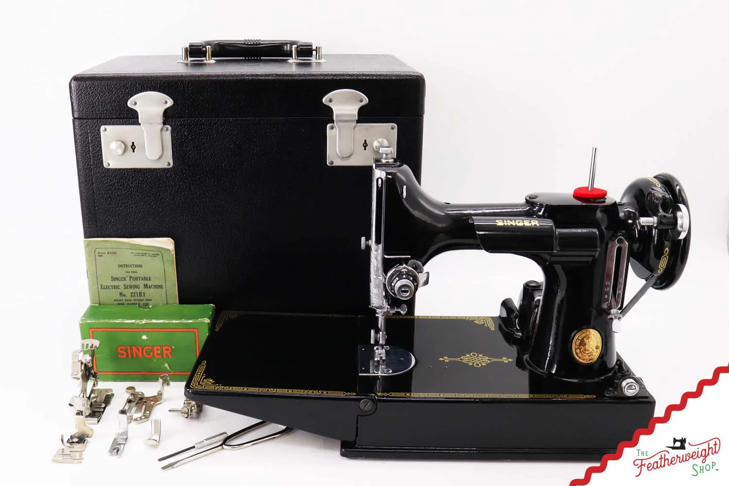 Featherweight 221K Sewing Machine, EF705*** - 1950 - Image 2