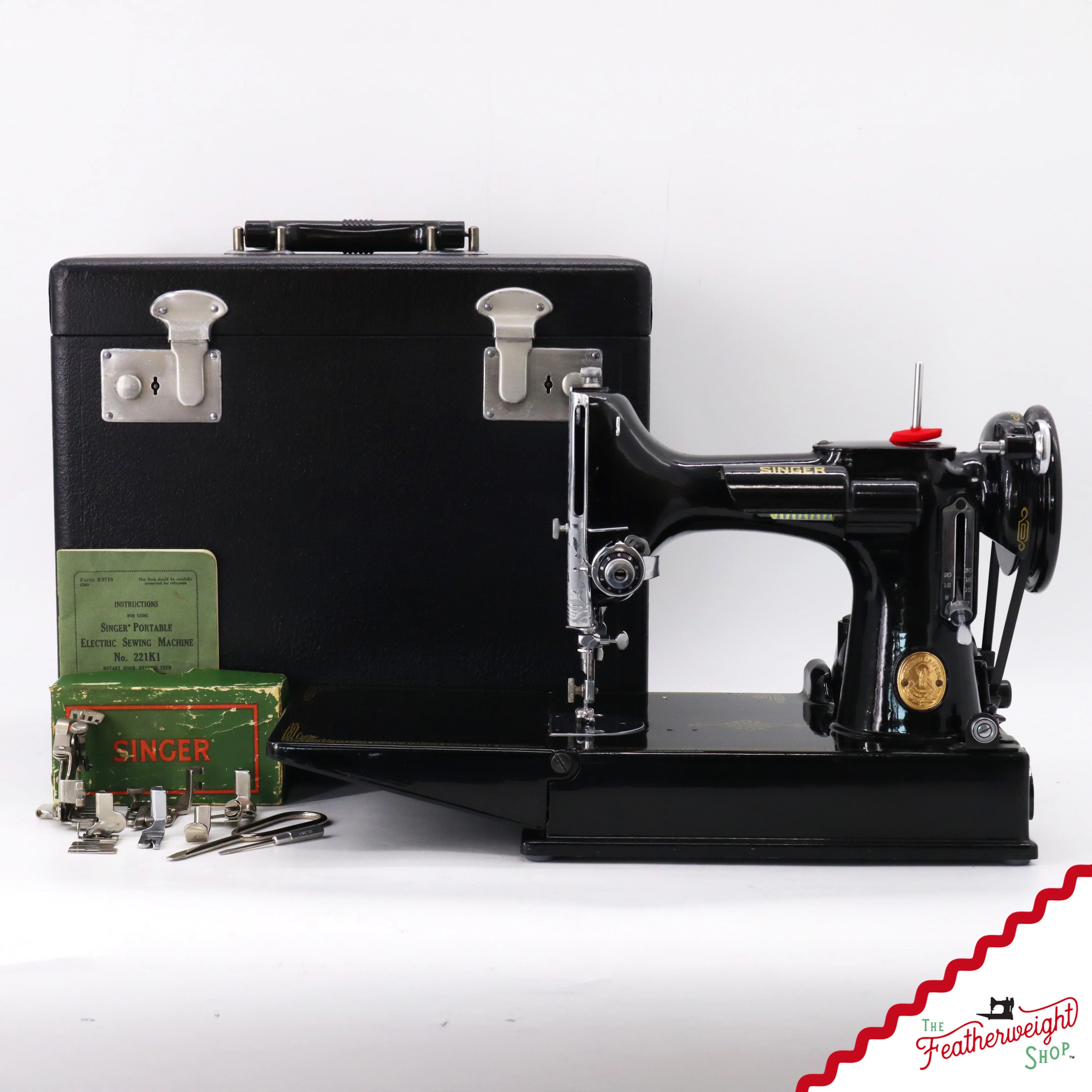 Featherweight 221K Sewing Machine, EG073*** - 1950 - Image 2