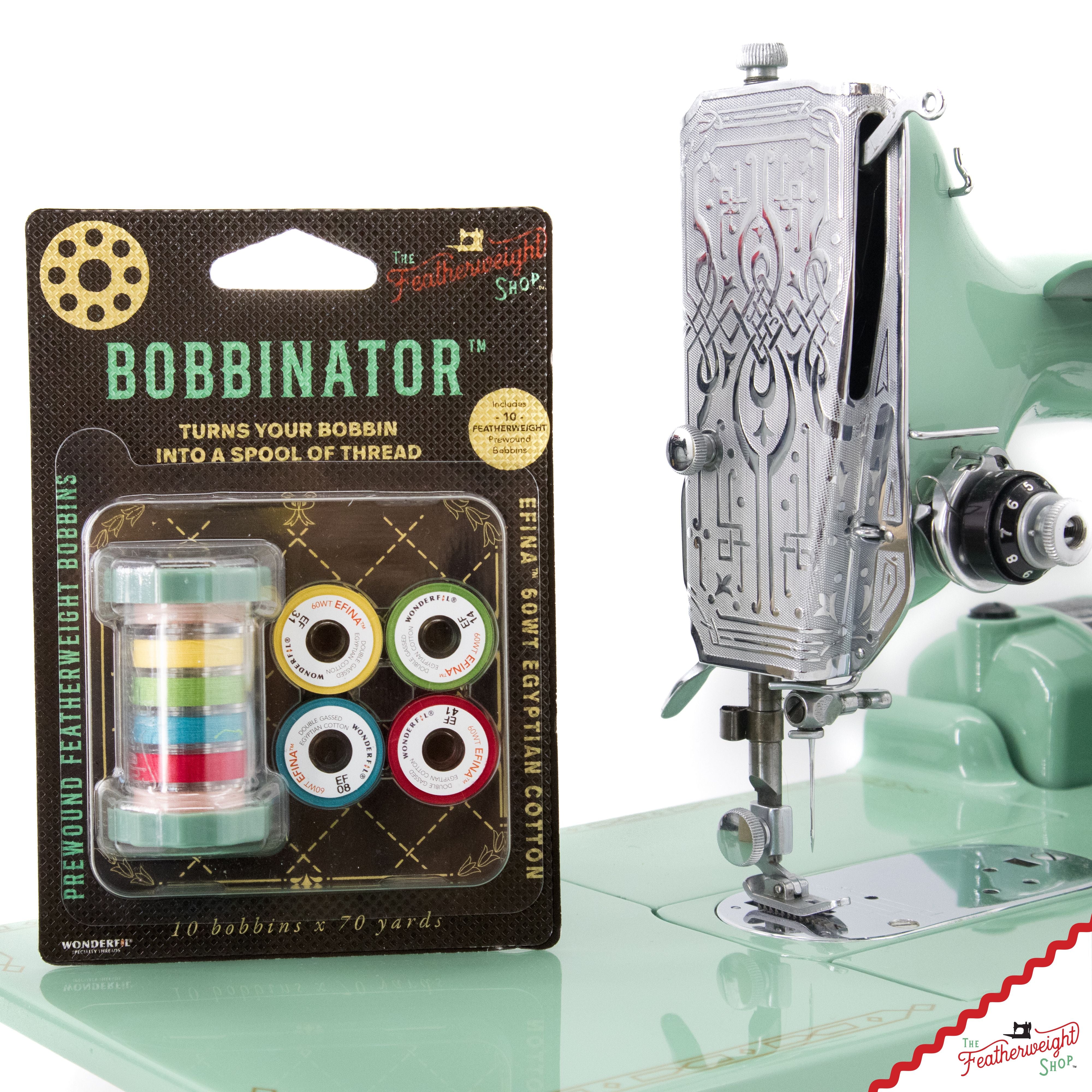 Featherweight Thread, BOBBINATOR with Prewound Bobbins - Image 2