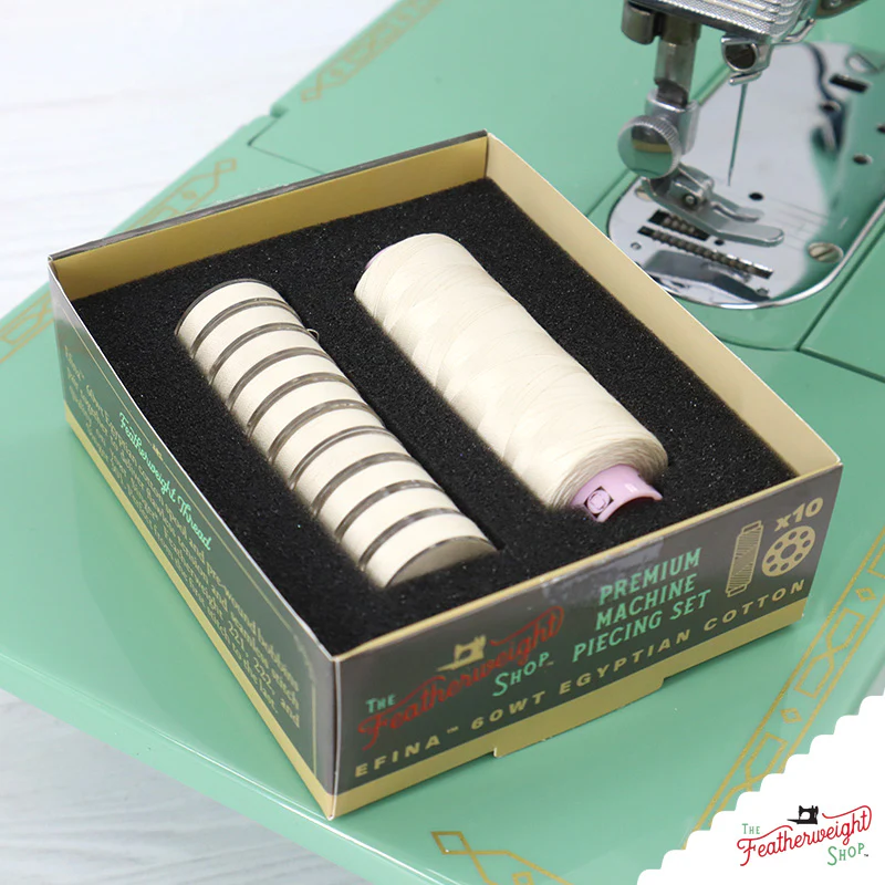 Featherweight Thread, PREMIUM MACHINE PIECING SET with Prewound Bobbins - Image 6