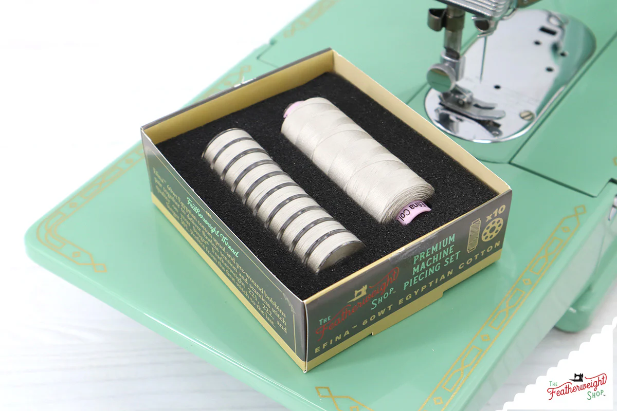Featherweight Thread, PREMIUM MACHINE PIECING SET with Prewound Bobbins - Image 7