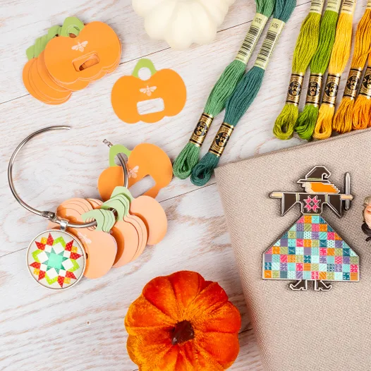 Floss Drops, Orange Pumpkin Patch by Lori Holt - Image 3