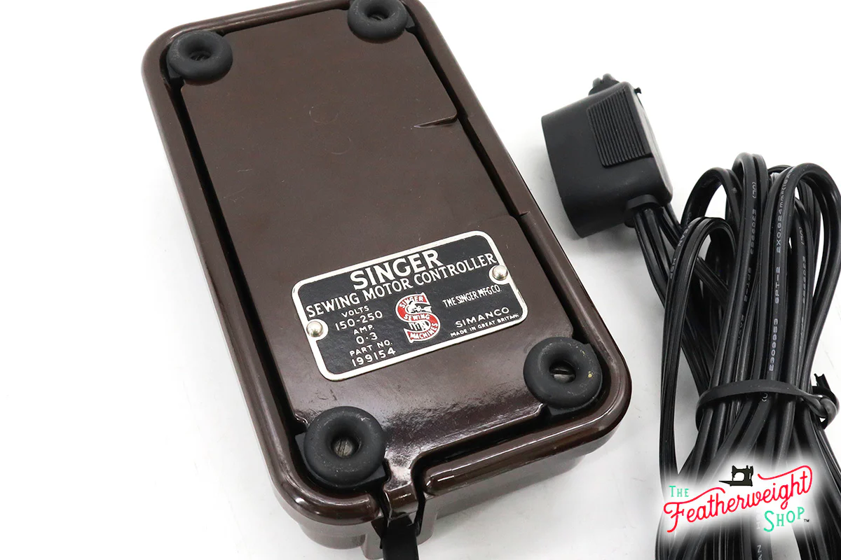 Foot Controller, Brown Singer (Vintage Original) - Image 2
