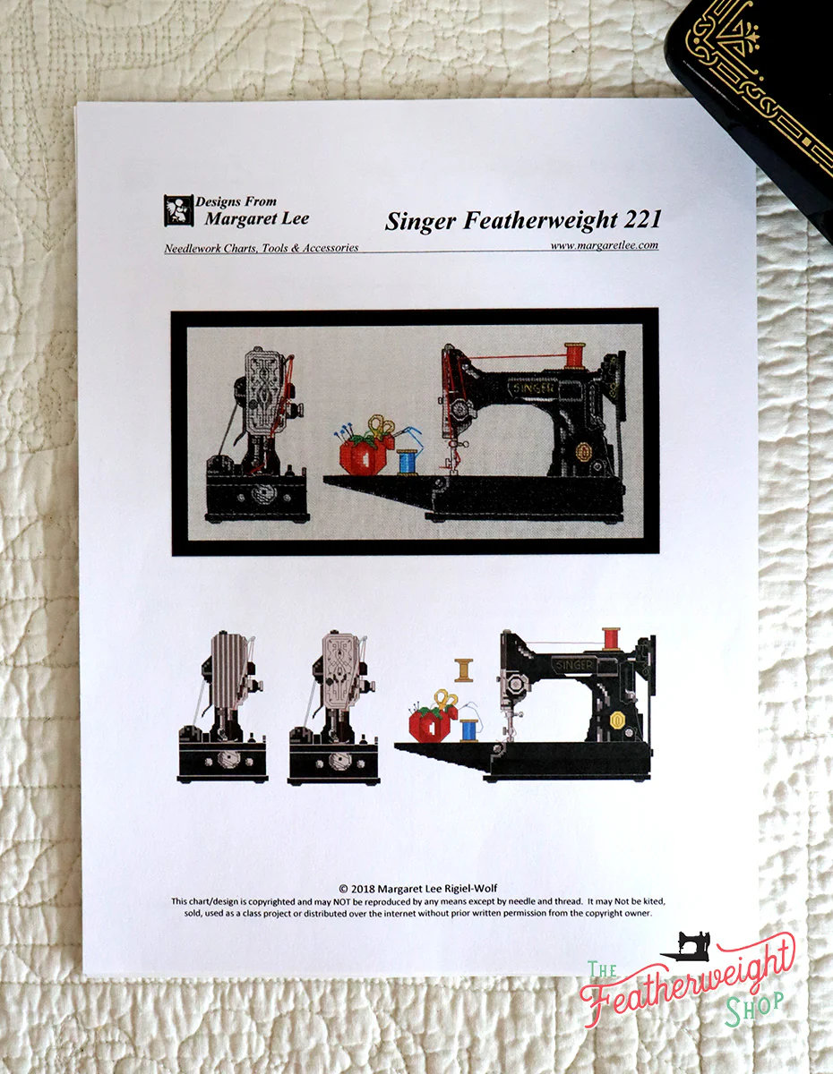 PATTERN, Counted Cross Stitch Singer Featherweight 221