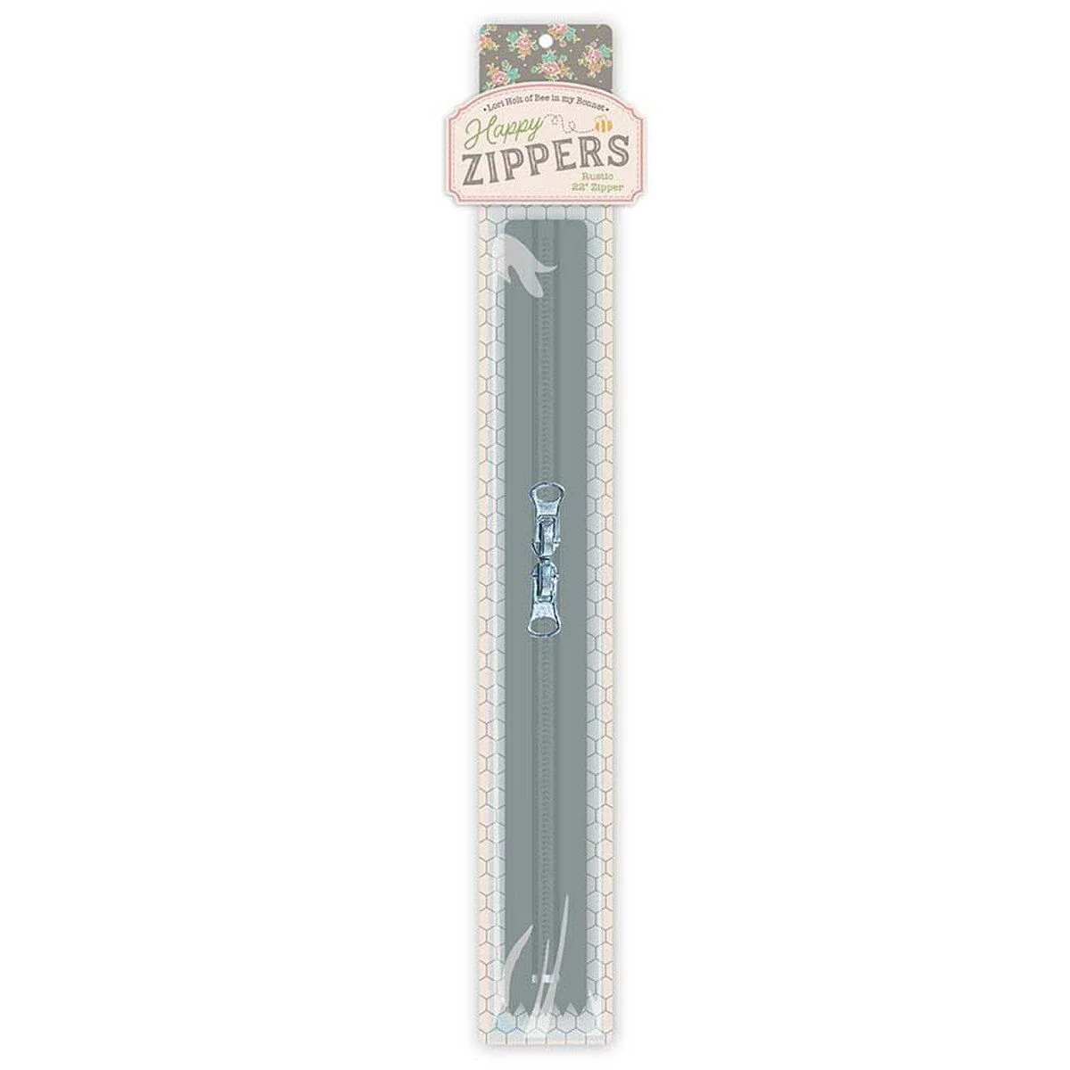 Happy Zipper by Lori Holt - RUSTIC 22"