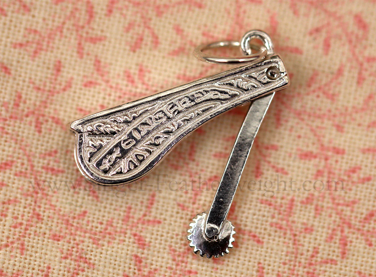 Jewelry, Singer Tracing Wheel Sterling Silver, CHARM - Image 3