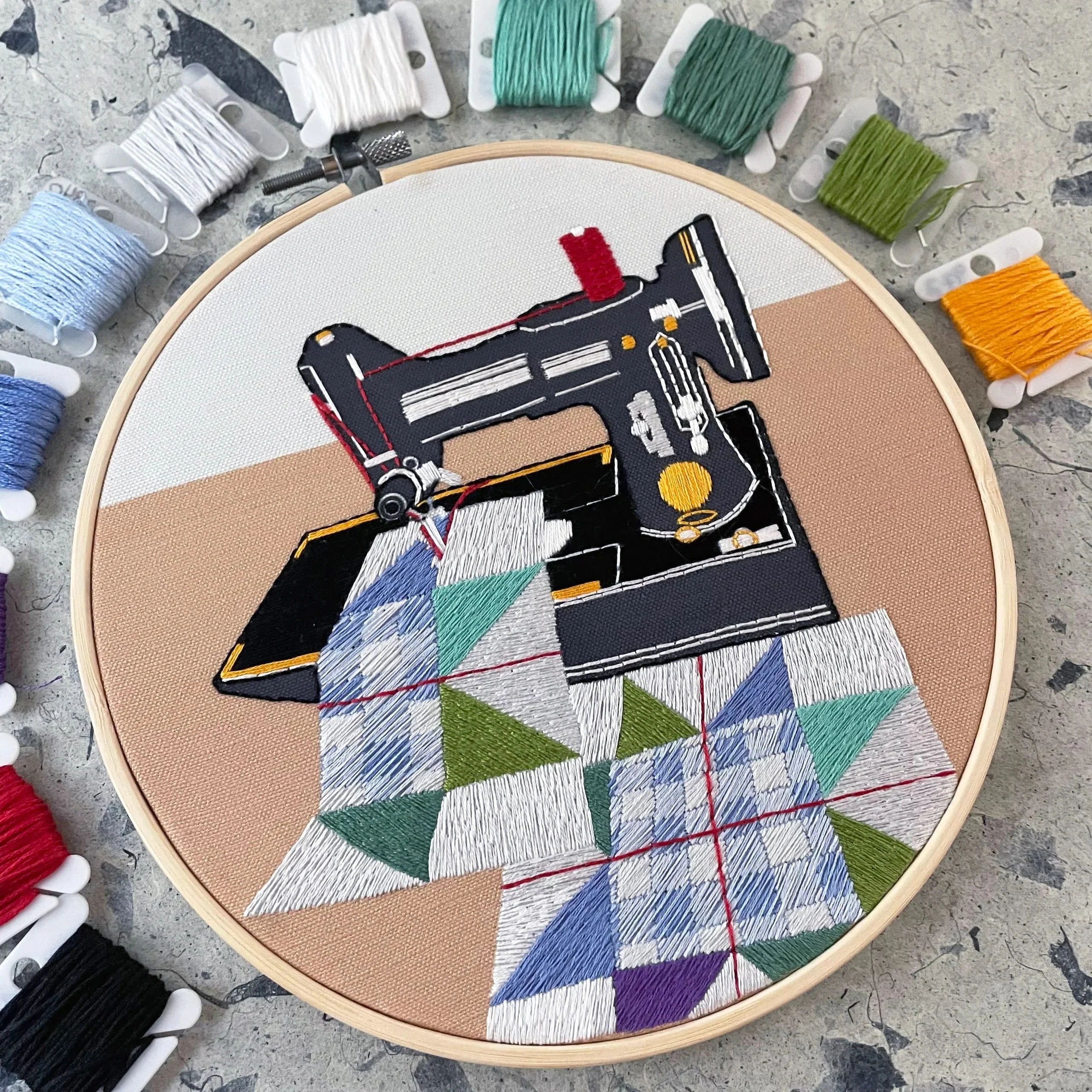 KIT, Featherweight Sewing Machine Embroidery DIY by Kate Wyatt - Image 2
