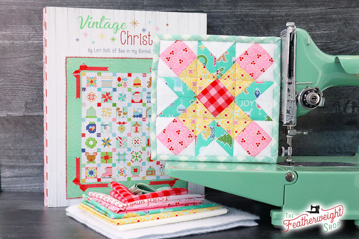 KIT, Vintage Christmas MISTLETOE Hotpad (Pattern Book Optional)