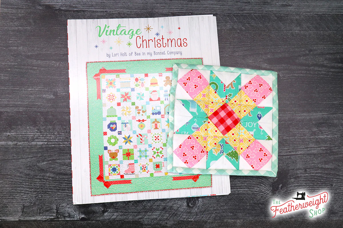 KIT, Vintage Christmas MISTLETOE Hotpad (Pattern Book Optional) - Image 4