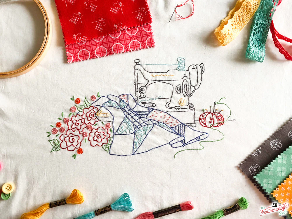 KIT, Lori Holt Sewing Happy Featherweight Embroidery + Pattern - Image 6
