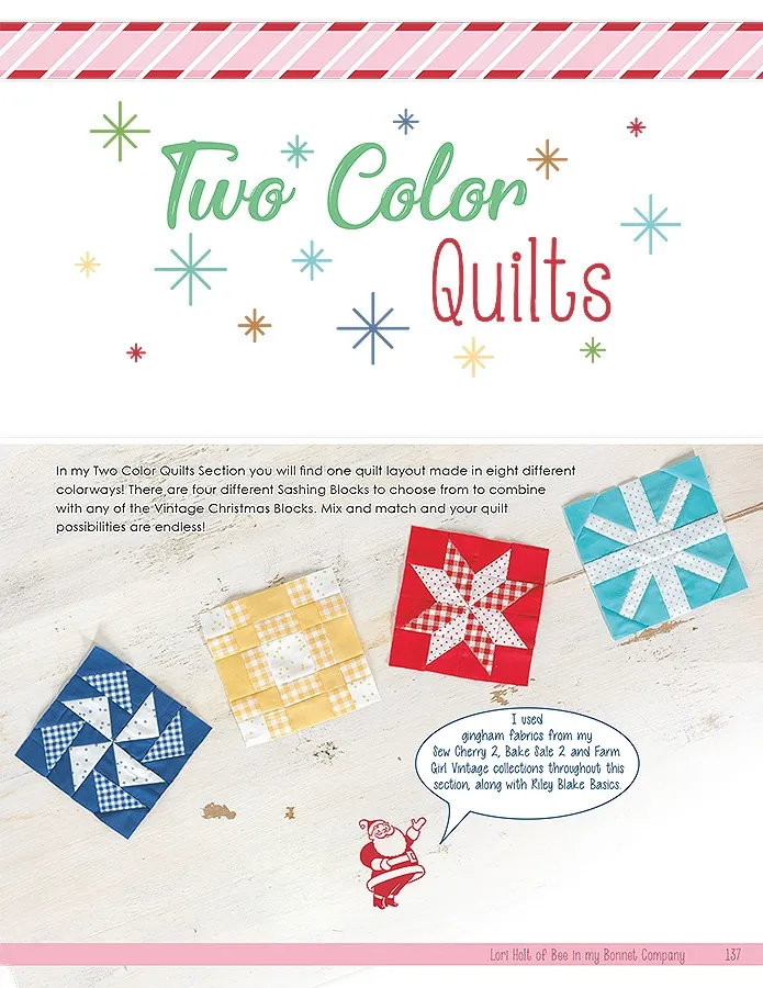 QUILT KIT, Lori Holt Two Color Quilt EVER-GREEN (Pattern Book Optional) - Image 36