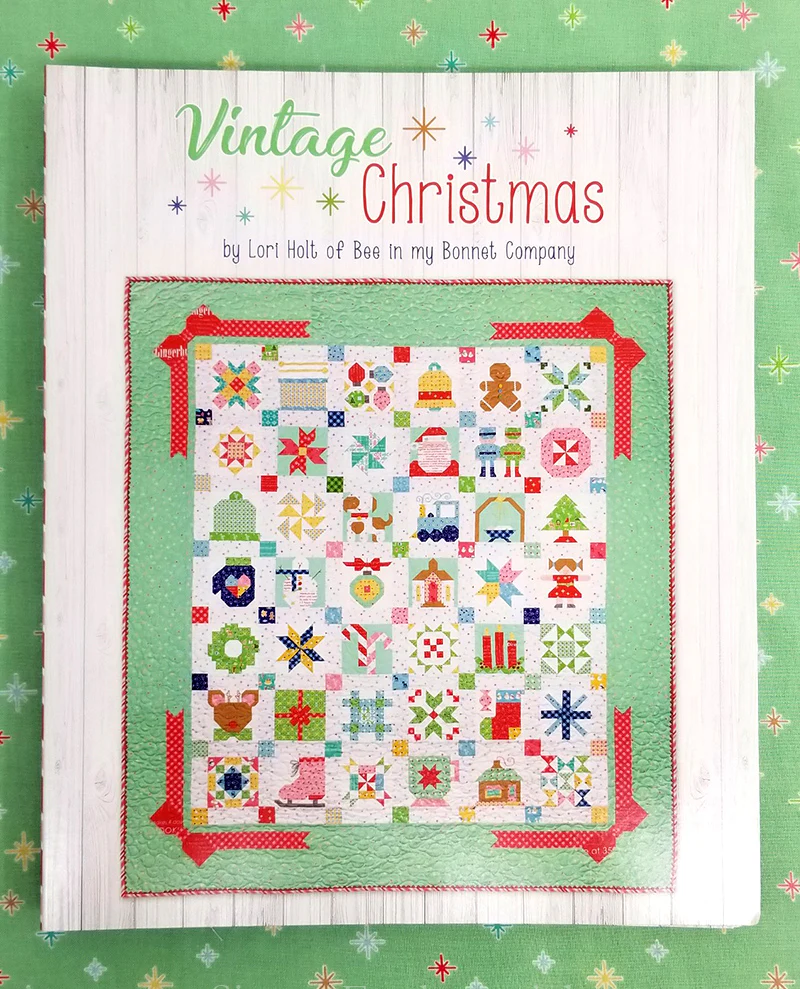 QUILT KIT, Lori Holt Two Color Quilt EVER-GREEN (Pattern Book Optional) - Image 4