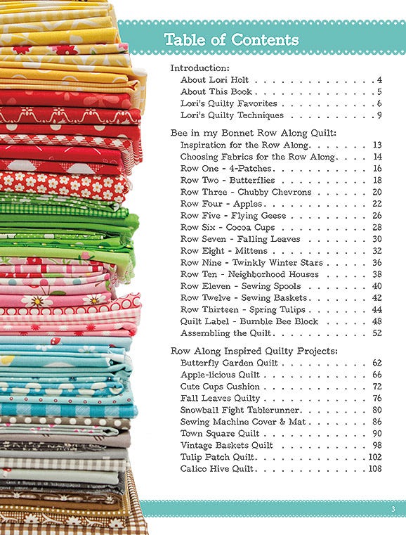 KIT, Quilty Sewing Machine Cover & Mat + COMPLETE PATTERN BOOK by Lori Holt - Image 11