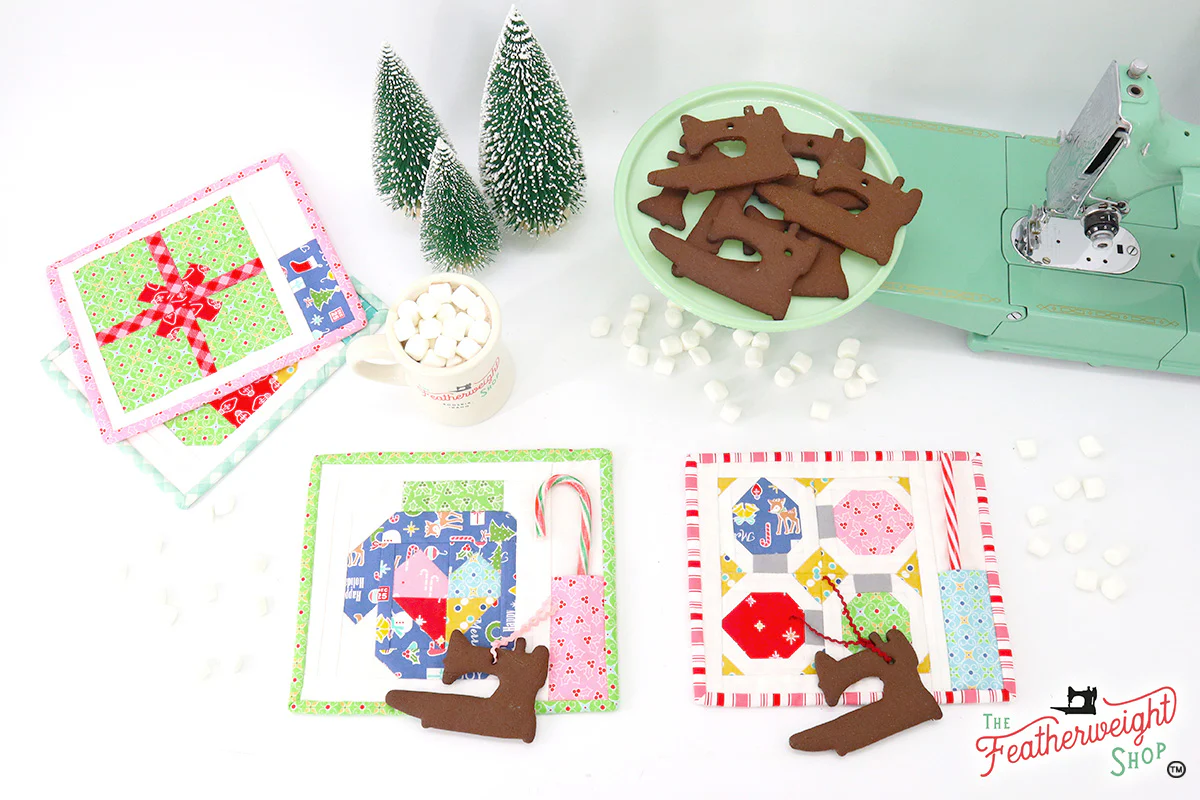 KIT, Vintage Christmas Merry Mug Mat MITTEN (Pattern Book Optional) - Image 5