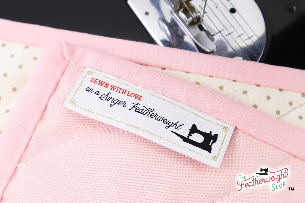 Labels, Featherweight Sewn with Love Set of 10 Woven Sew-In Tags - Image 3